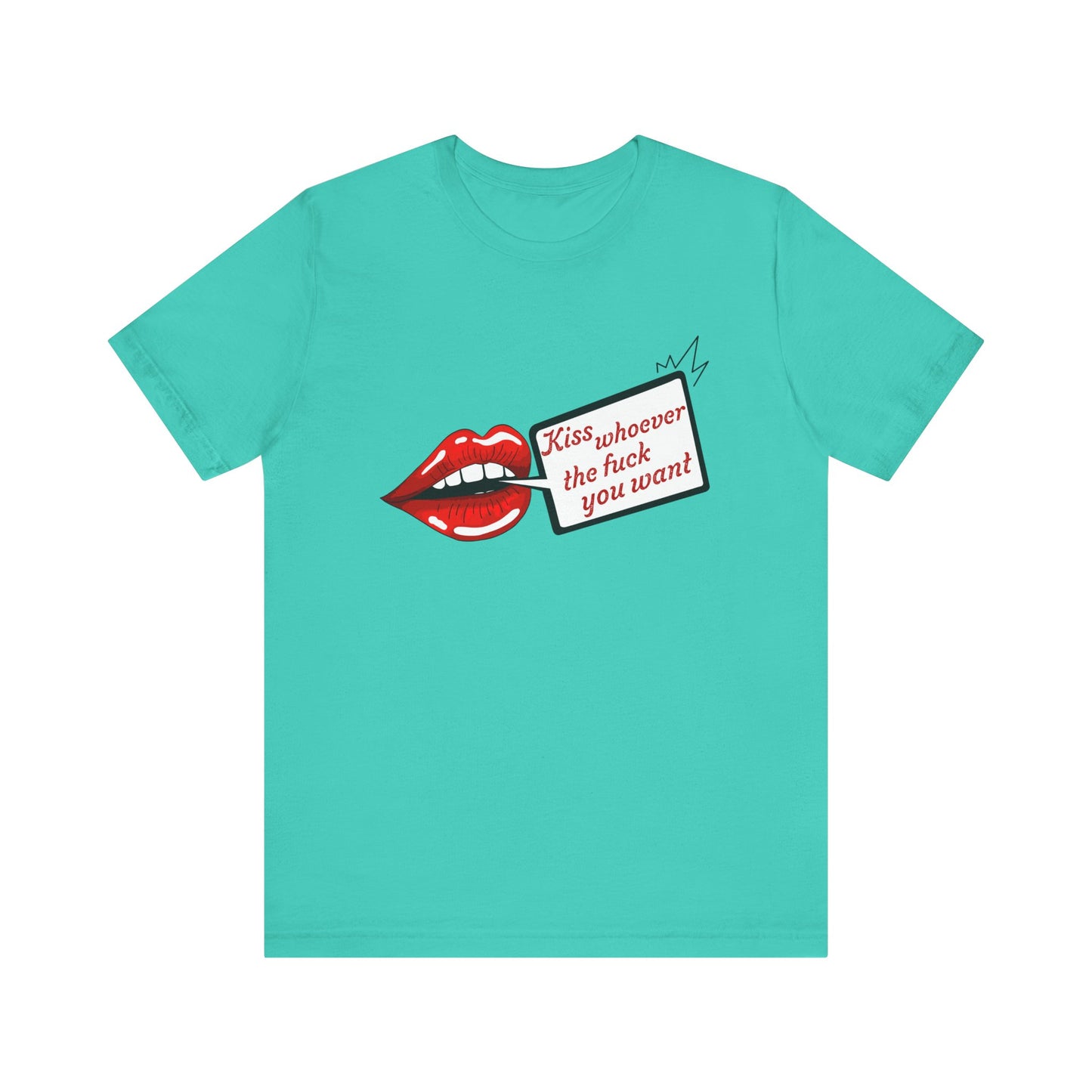 Kiss Whoever Lips Unisex Cotton Tee