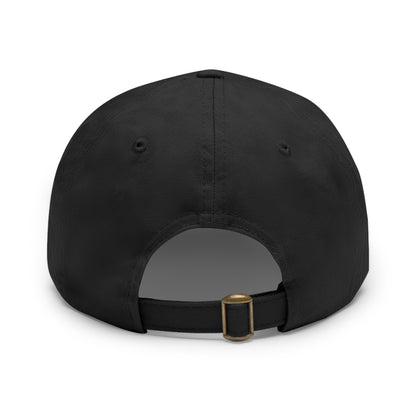 Stylish Dad Hat with Leather Patch | Casual Gift, Everyday Wear, Customized Cap, Trendy Accessory, Outdoor Activities