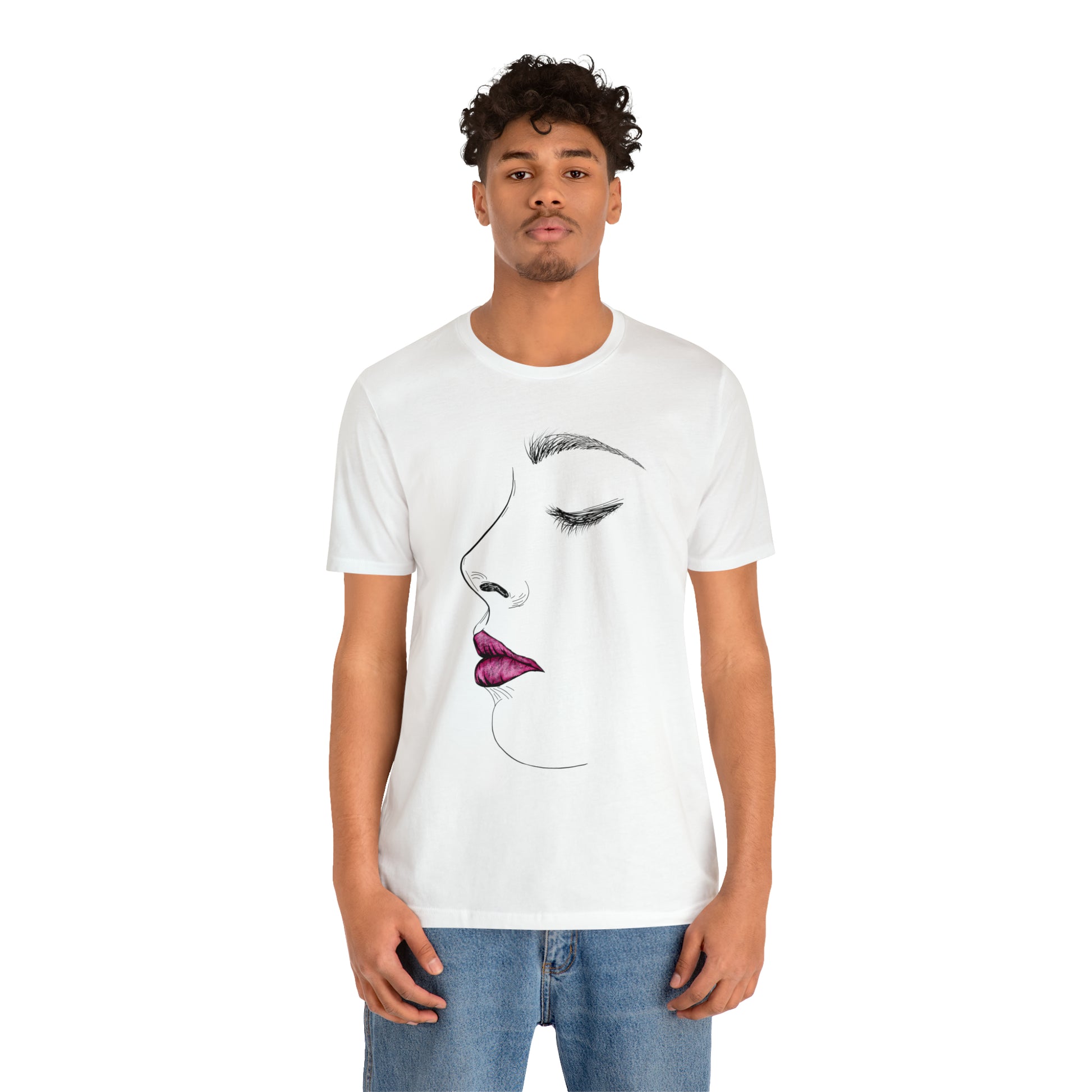 A t-shirt featuring a powerful and determined woman, ready to take on any challenge. She stands tall with confidence, radiating strength and resilience.