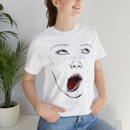 Funny Face Unisex Cotton Tshirt