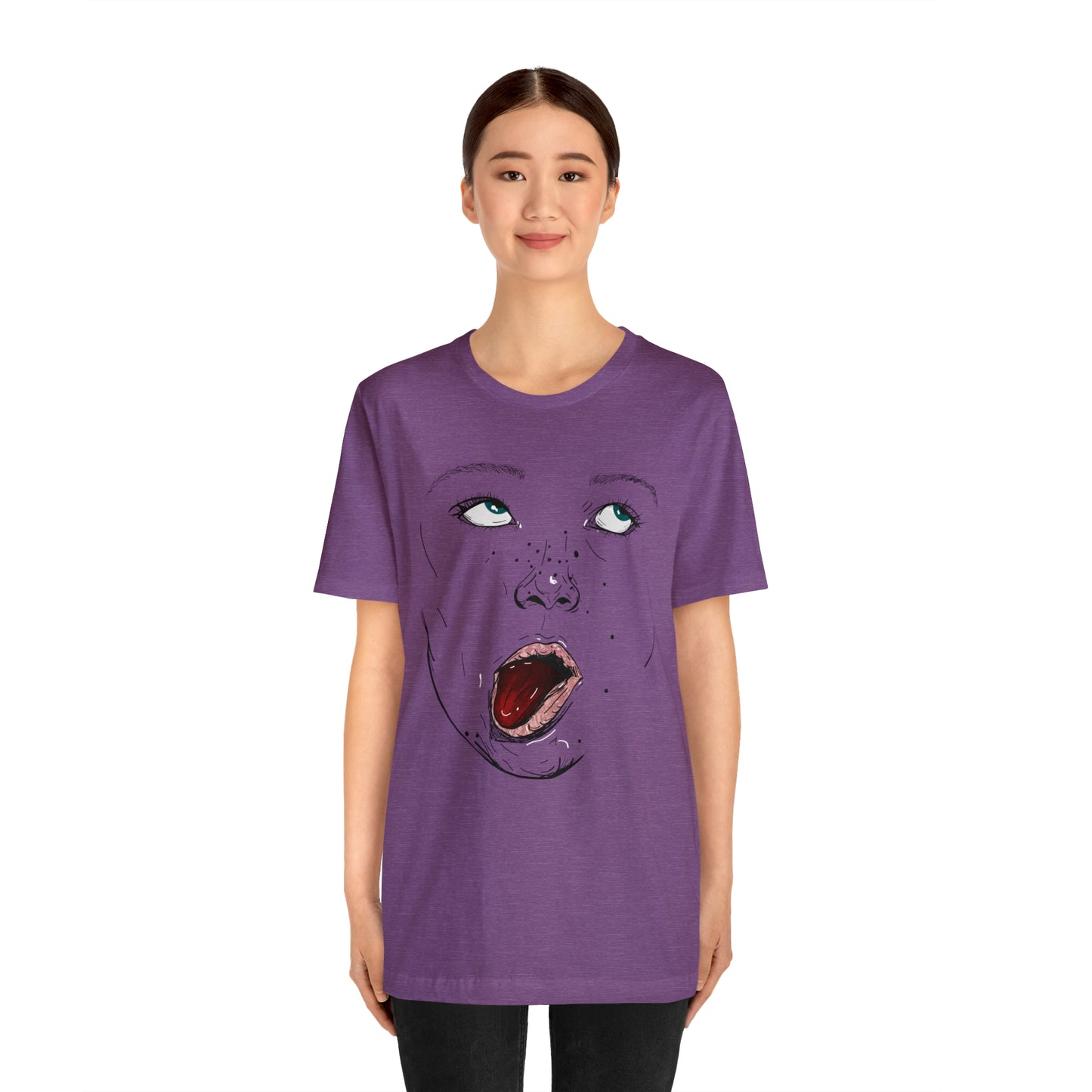 Funny Face Unisex Cotton Tshirt