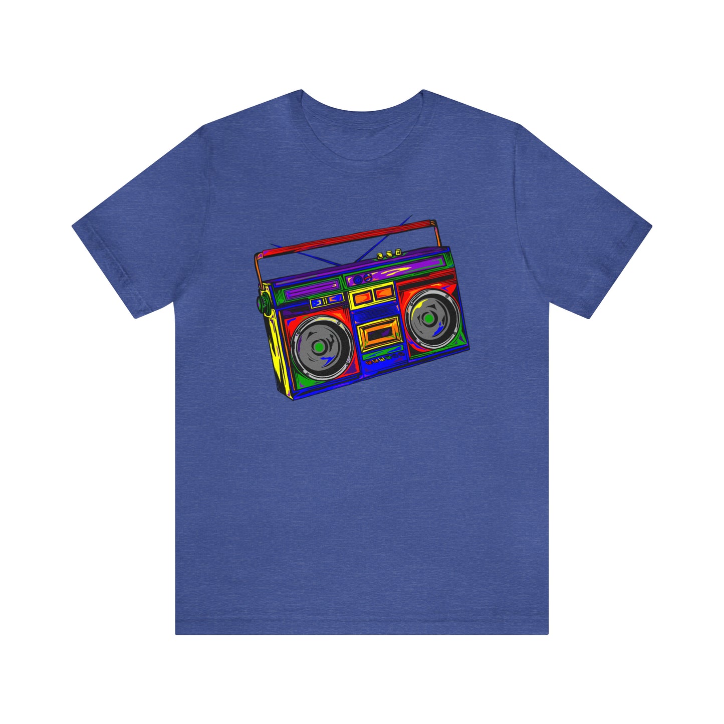 Rainbow Full Color Boombox Unisex Heavy Cotton Tee