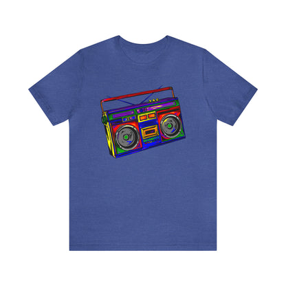 Rainbow Full Color Boombox Unisex Heavy Cotton Tee