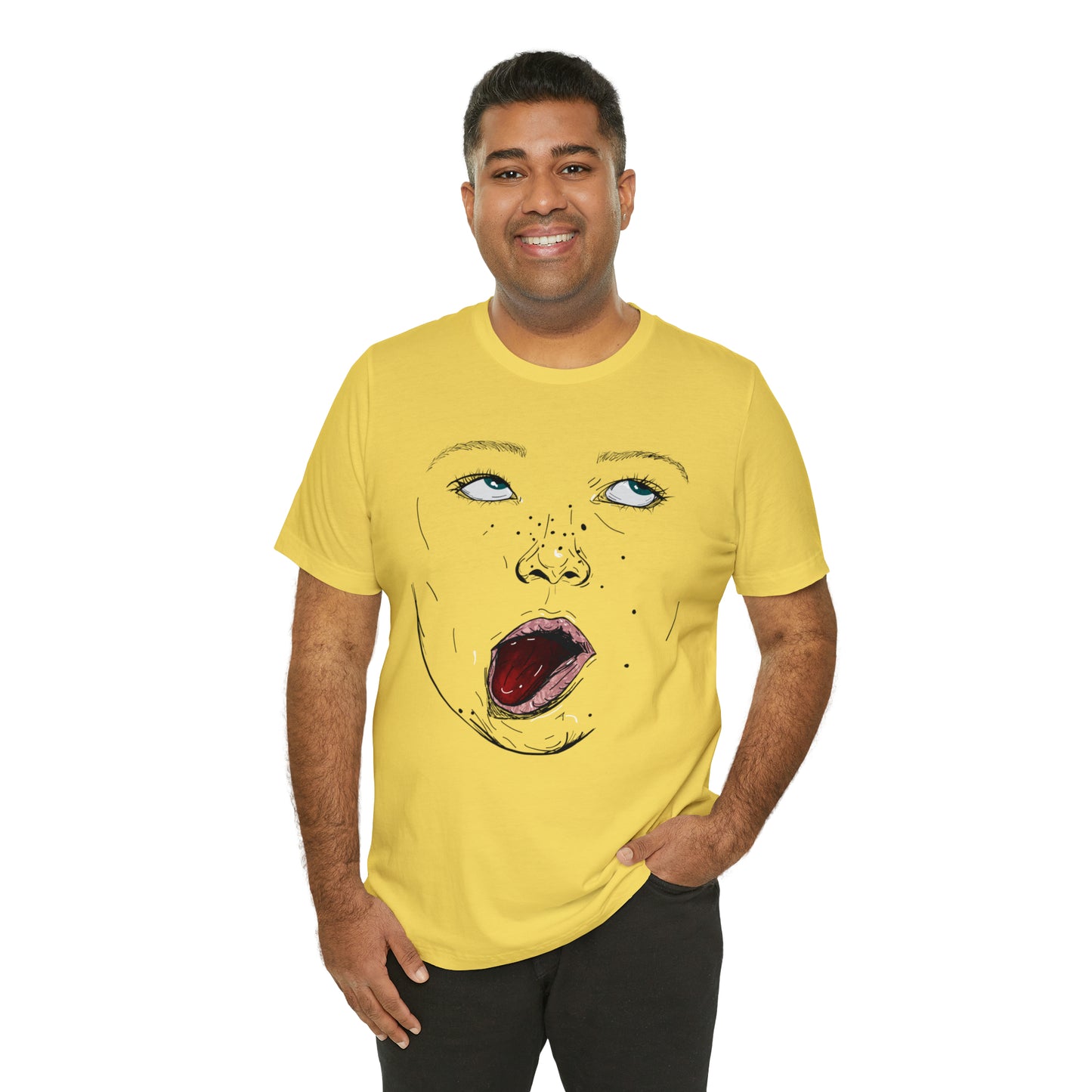 Funny Face Unisex Cotton Tshirt