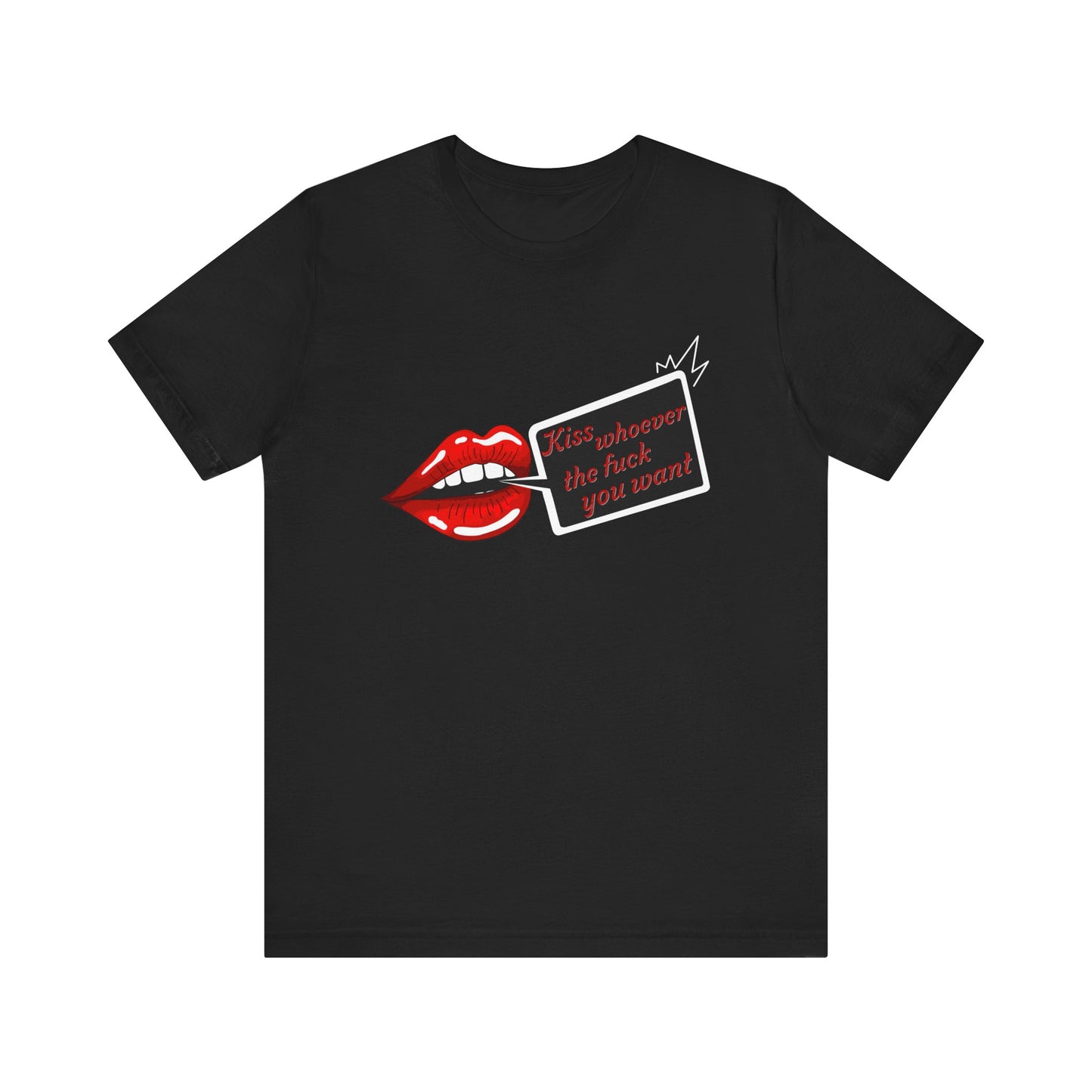 Kiss Whoever Lips Unisex Cotton Tee