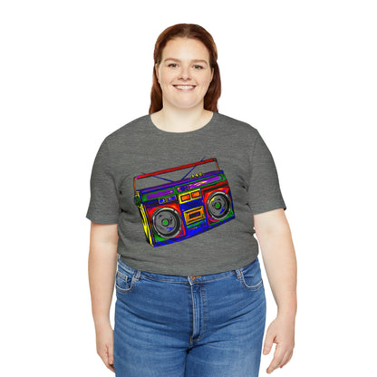 Rainbow Full Color Boombox Unisex Heavy Cotton Tee