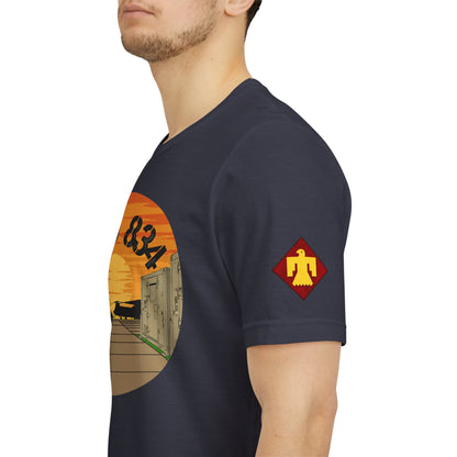 Front Design B CO 834 + Thunderbird Patch Sleeve