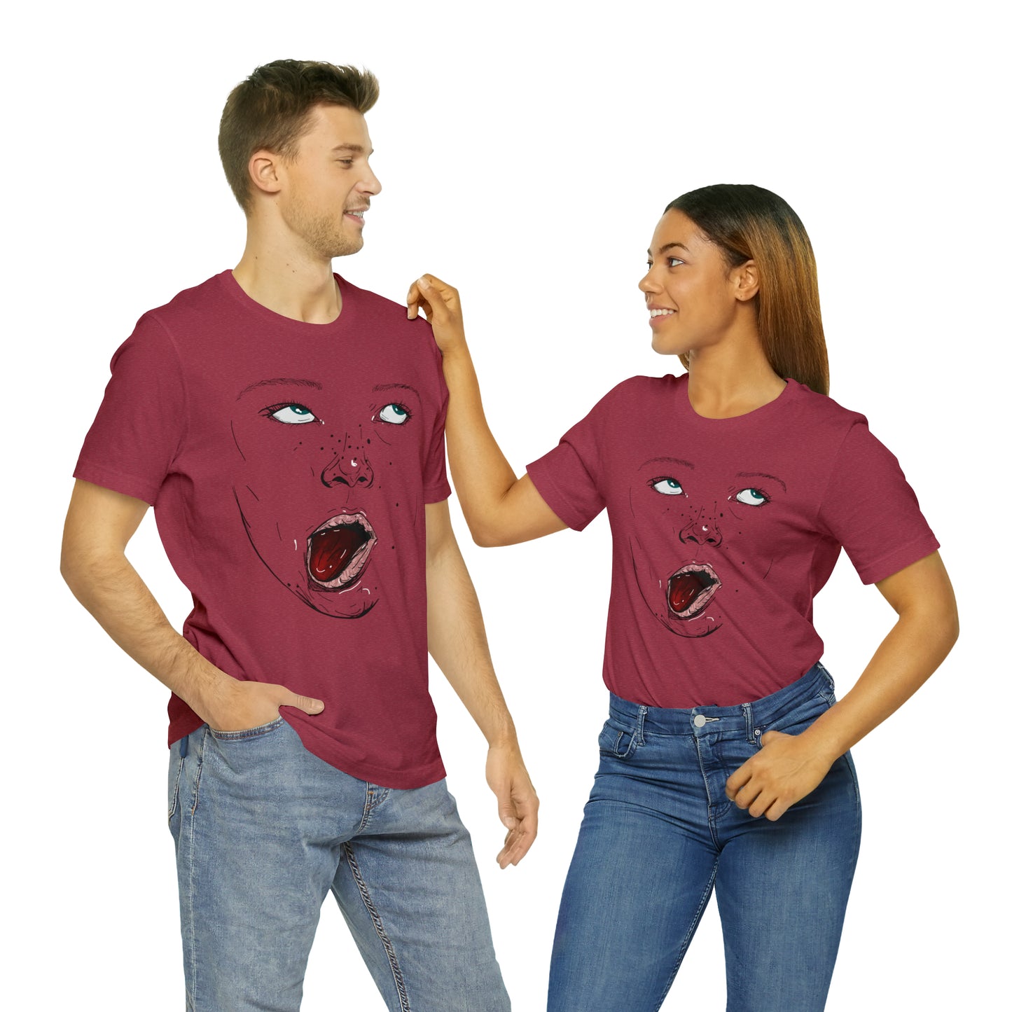 Funny Face Unisex Cotton Tshirt