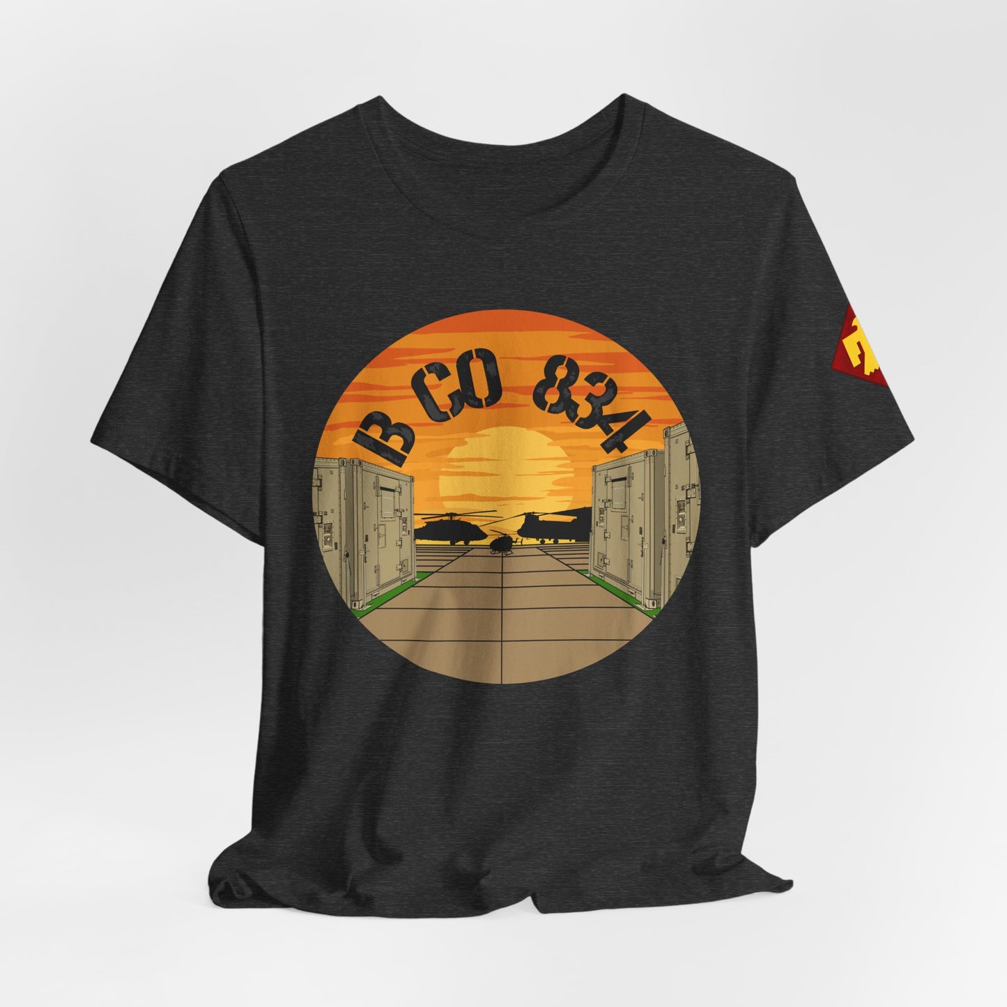 Front Design B CO 834 + Thunderbird Patch Sleeve