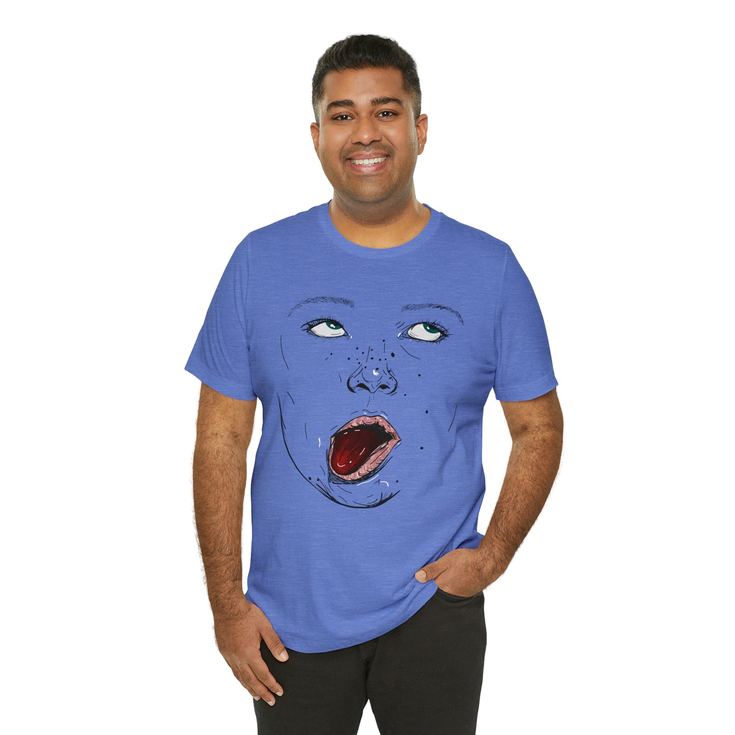 Funny Face Unisex Cotton Tshirt