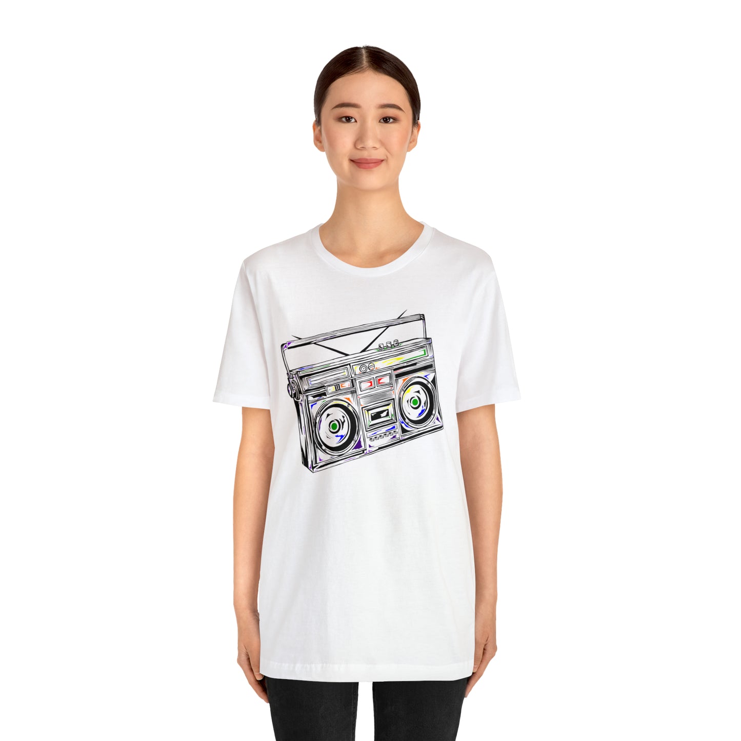 Rainbow Boombox Unisex Heavy Cotton Tee