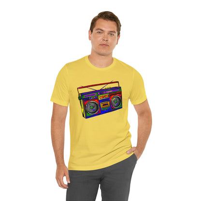 Rainbow Full Color Boombox Unisex Heavy Cotton Tee