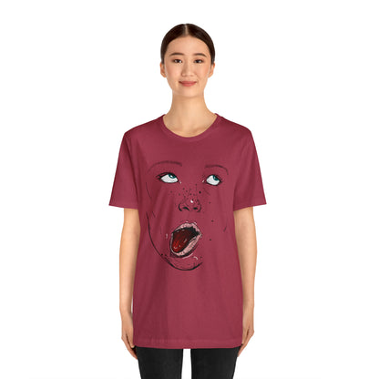 Funny Face Unisex Cotton Tshirt