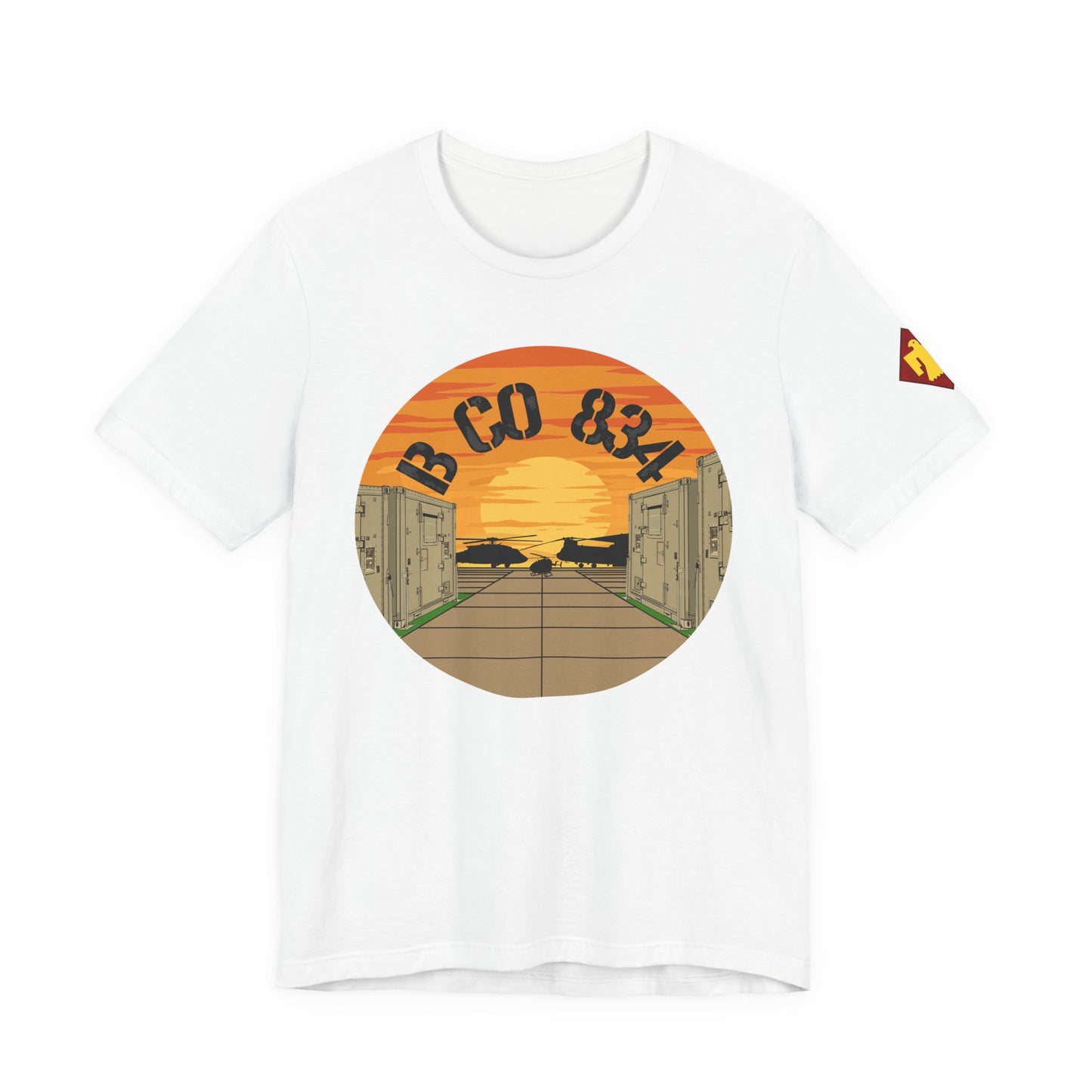 Front Design B CO 834 + Thunderbird Patch Sleeve