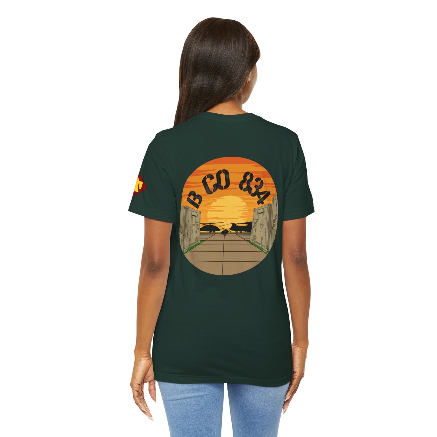 Back Design B CO 834 + Thunderbird Patch Sleeve