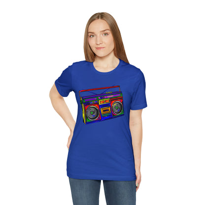 Rainbow Full Color Boombox Unisex Heavy Cotton Tee