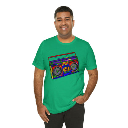 Rainbow Full Color Boombox Unisex Heavy Cotton Tee