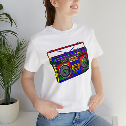 Rainbow Full Color Boombox Unisex Heavy Cotton Tee