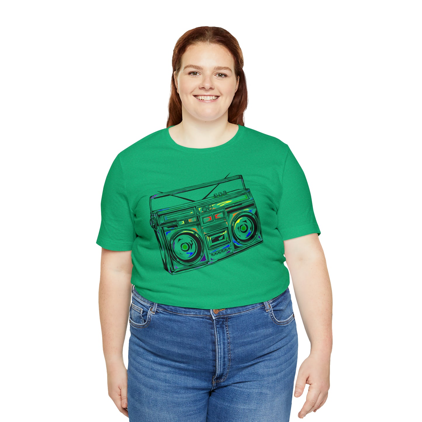 Rainbow Boombox Unisex Heavy Cotton Tee