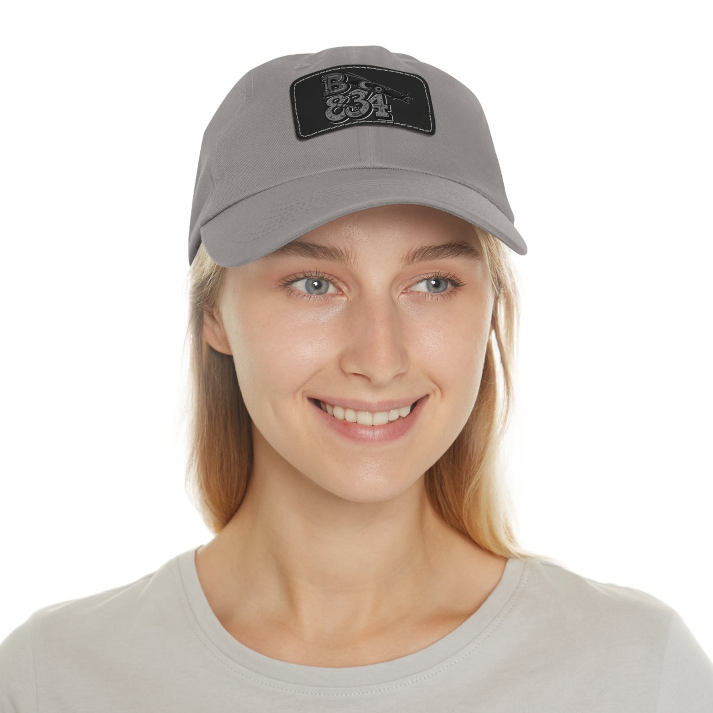 Stylish Dad Hat with Leather Patch | Casual Gift, Everyday Wear, Customized Cap, Trendy Accessory, Outdoor Activities