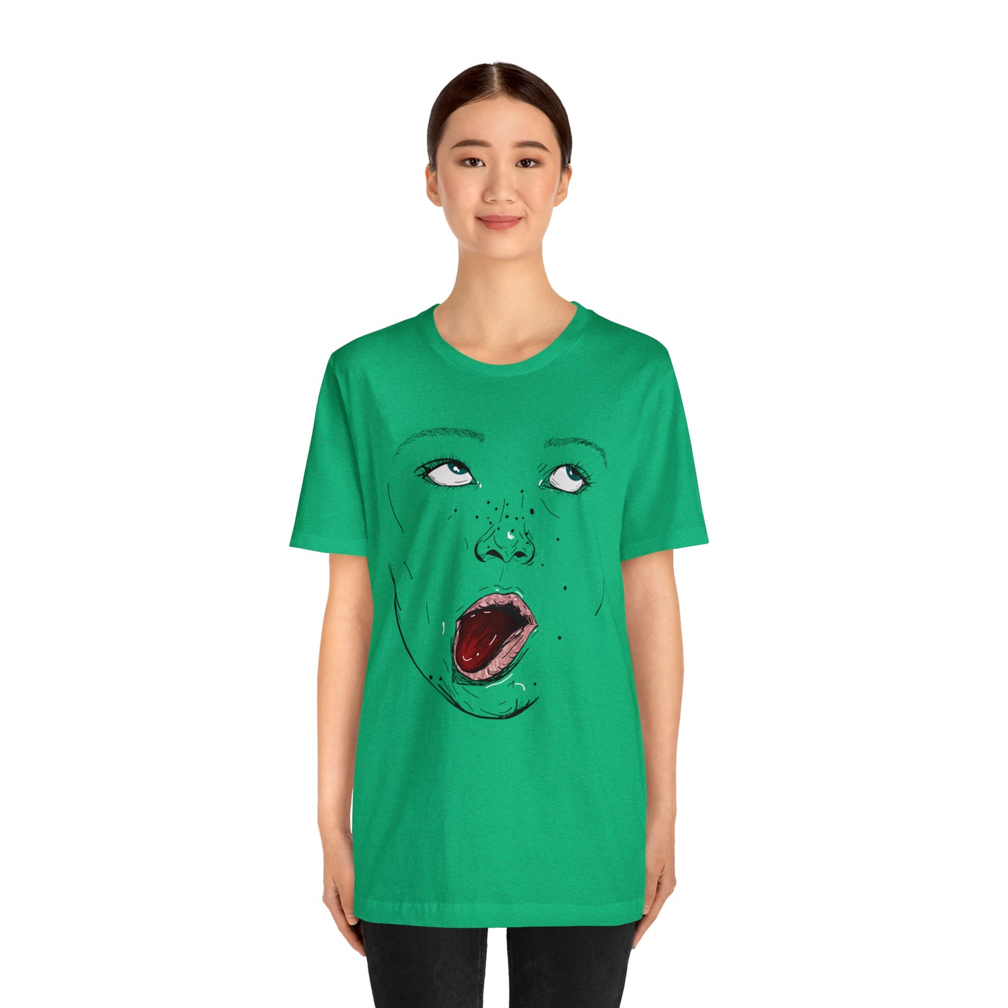 Funny Face Unisex Cotton Tshirt