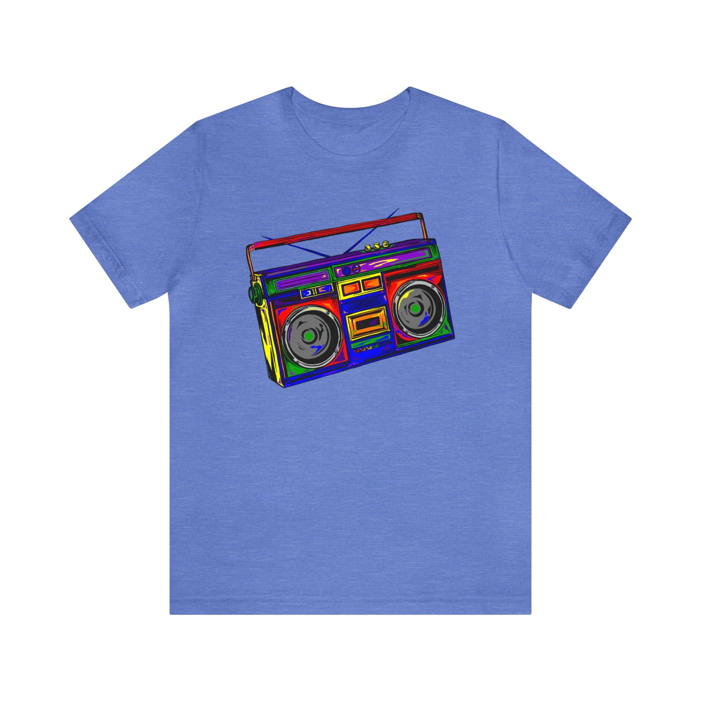 Rainbow Full Color Boombox Unisex Heavy Cotton Tee