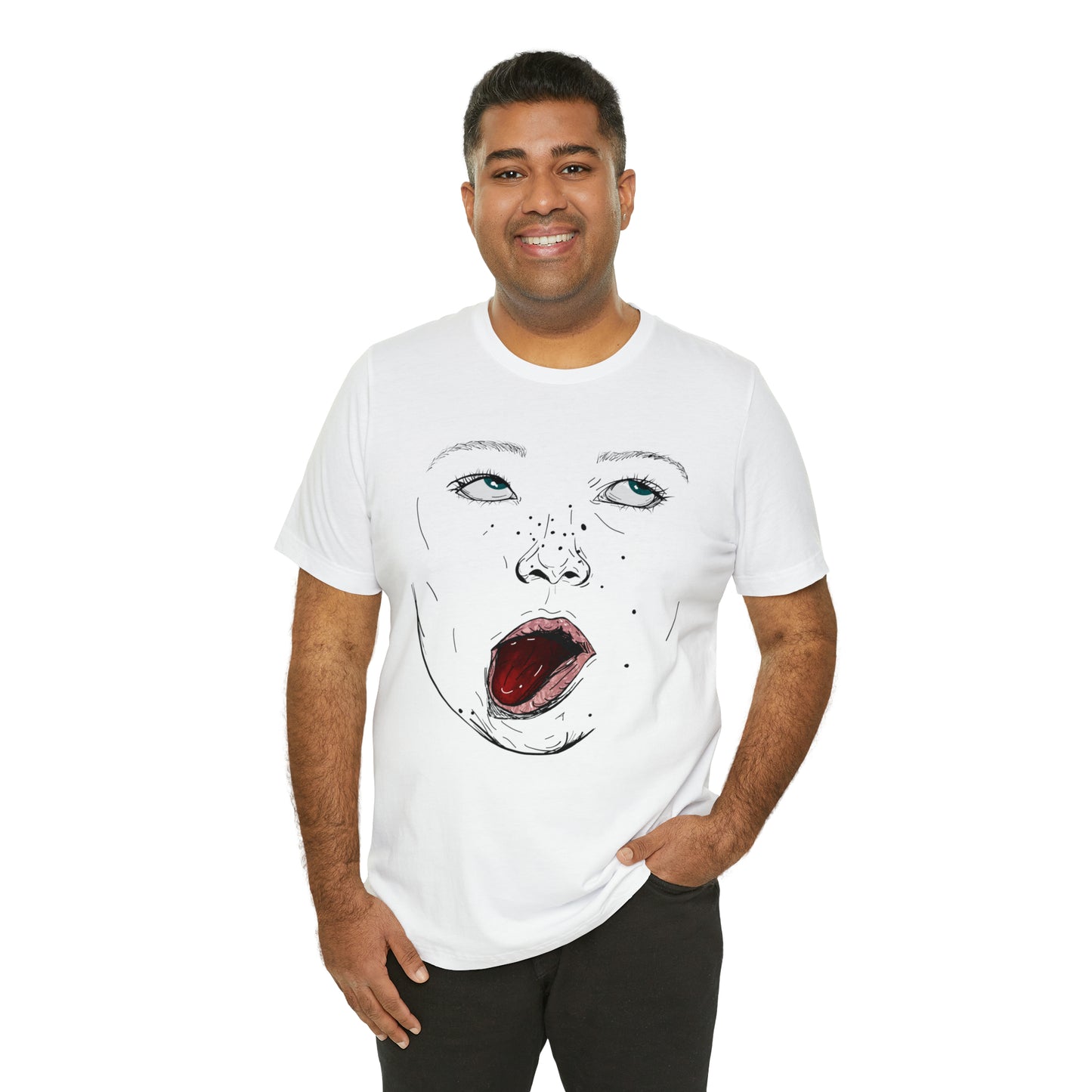 Funny Face Unisex Cotton Tshirt