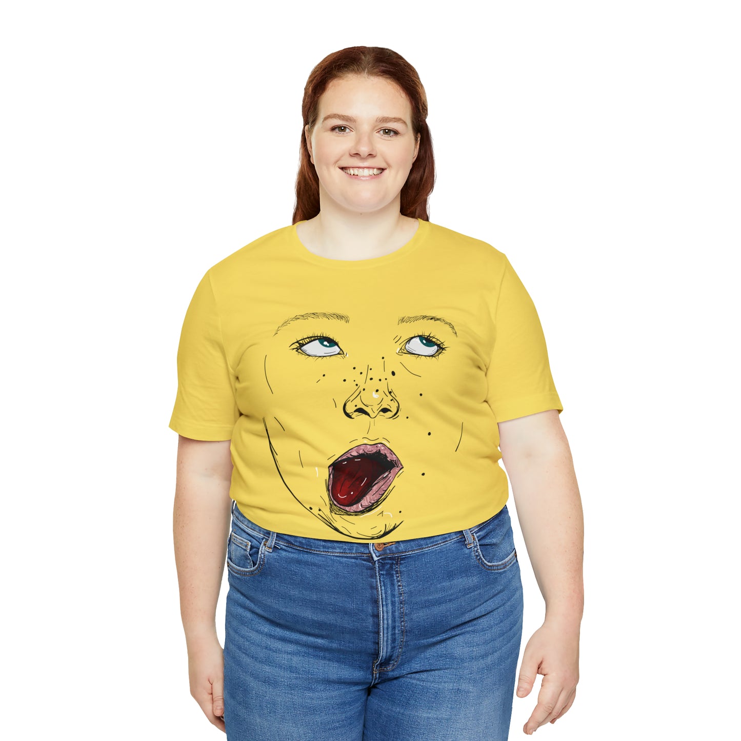 Funny Face Unisex Cotton Tshirt