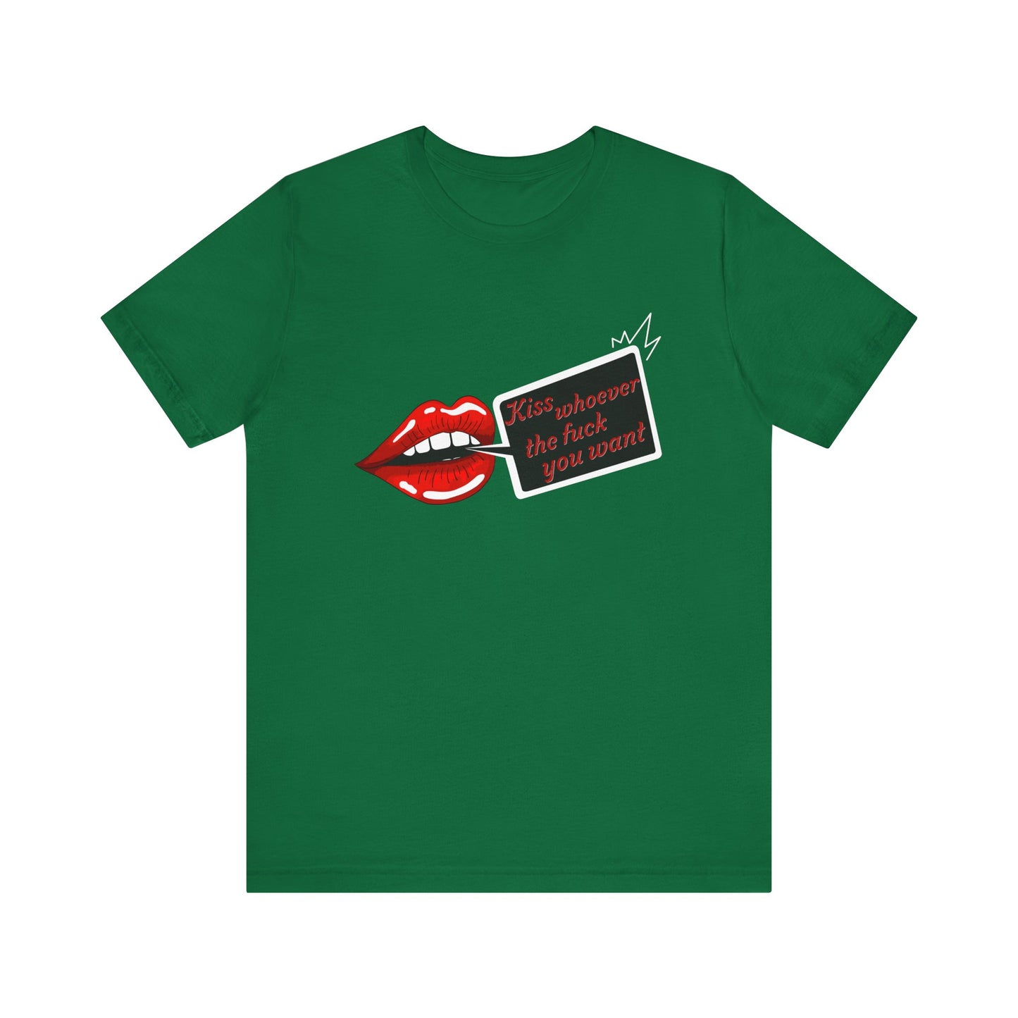 Kiss Whoever Lips Unisex Cotton Tee