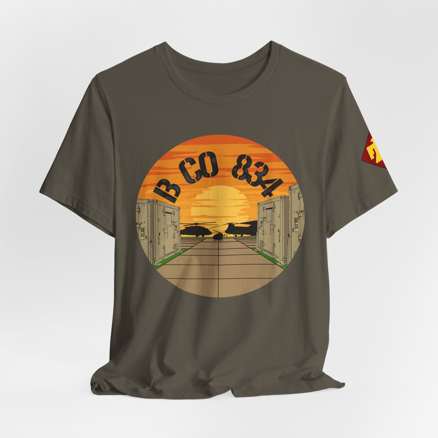 Front Design B CO 834 + Thunderbird Patch Sleeve