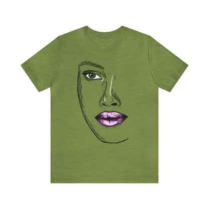 A vibrant and captivating t-shirt featuring an artistic depiction of a beautiful woman. The design celebrates the diverse beauty of women and their empowering presence. The colors and details of the artwork make it a true standout piece. Perfect for making a fashion statement and embracing the beauty within.