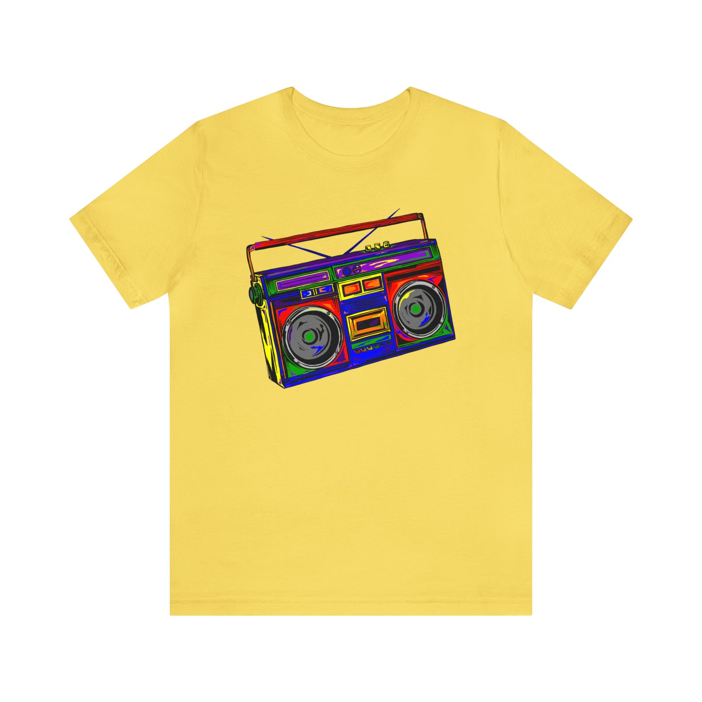 Rainbow Full Color Boombox Unisex Heavy Cotton Tee