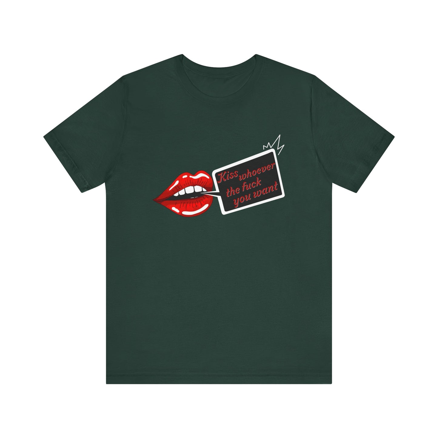 Kiss Whoever Lips Unisex Cotton Tee